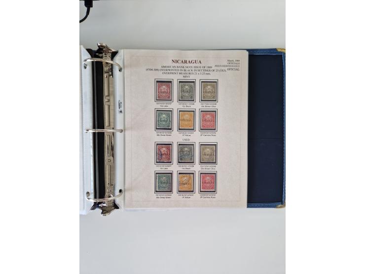 1890/1919, extensive mint never hinged/unused and used collection, incl. Officials and Telegraphs, many interesting items and