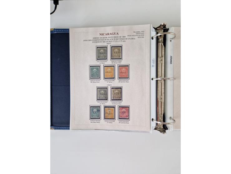 1890/1919, extensive mint never hinged/unused and used collection, incl. Officials and Telegraphs, many interesting items and