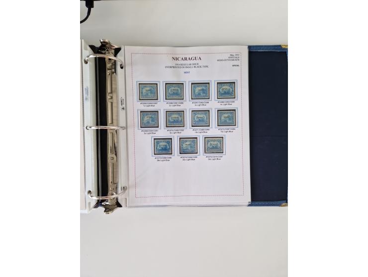 1890/1919, extensive mint never hinged/unused and used collection, incl. Officials and Telegraphs, many interesting items and