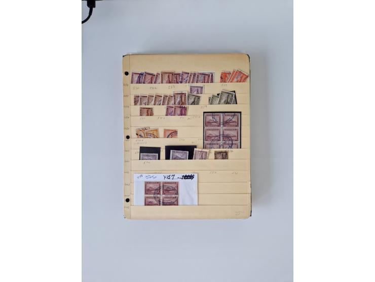 1890/1919, extensive mint never hinged/unused and used collection, incl. Officials and Telegraphs, many interesting items and