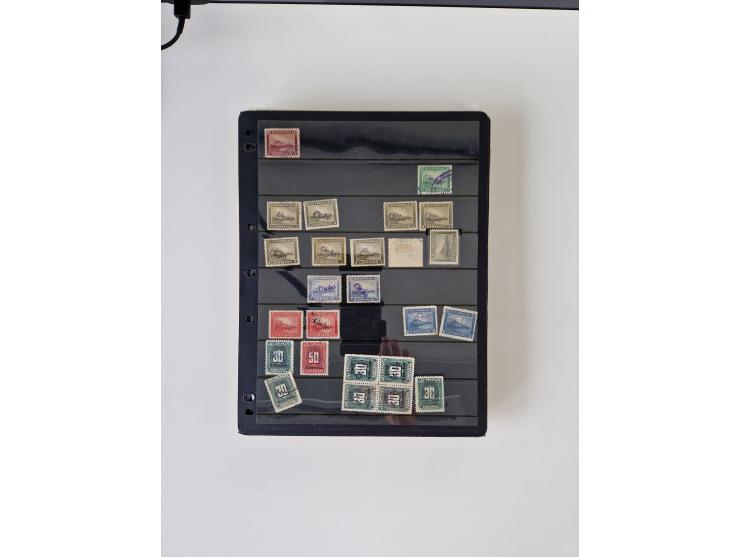 1890/1919, extensive mint never hinged/unused and used collection, incl. Officials and Telegraphs, many interesting items and