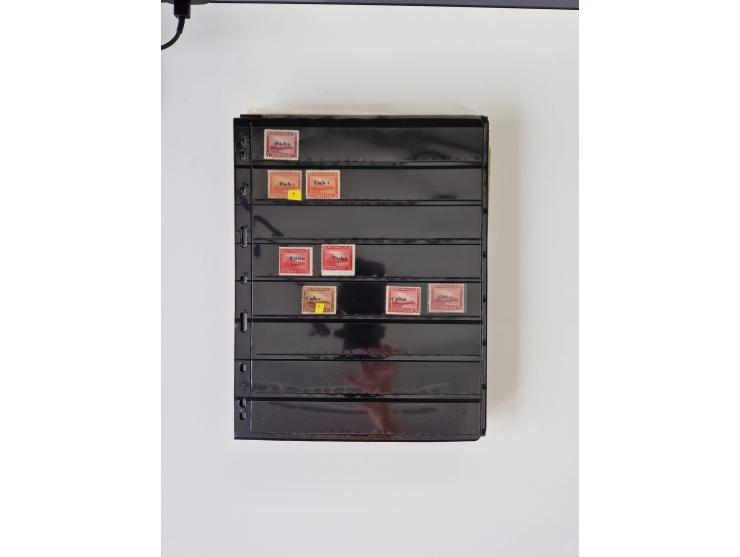 1890/1919, extensive mint never hinged/unused and used collection, incl. Officials and Telegraphs, many interesting items and