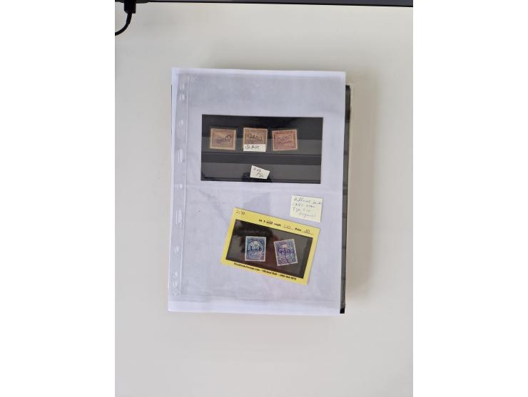 1890/1919, extensive mint never hinged/unused and used collection, incl. Officials and Telegraphs, many interesting items and