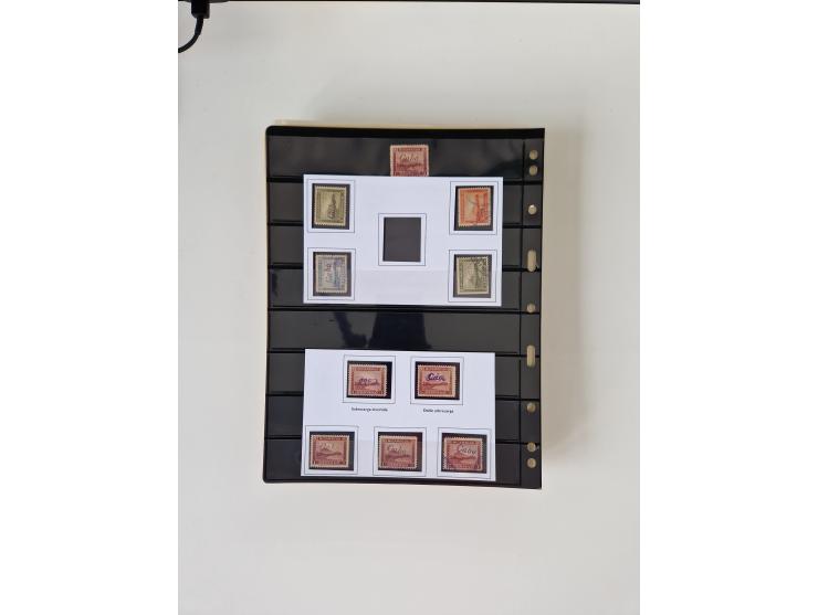 1890/1919, extensive mint never hinged/unused and used collection, incl. Officials and Telegraphs, many interesting items and