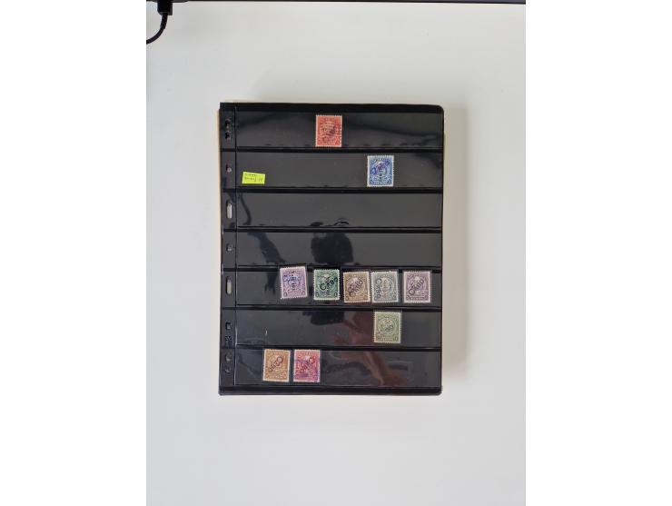 1890/1919, extensive mint never hinged/unused and used collection, incl. Officials and Telegraphs, many interesting items and