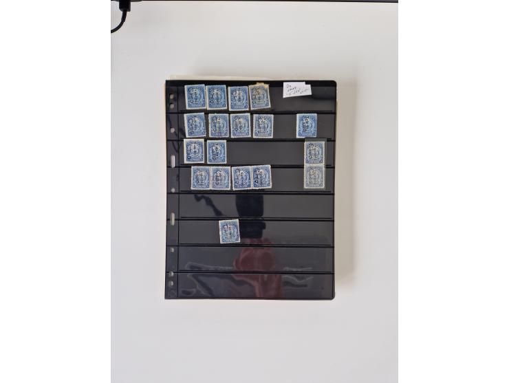 1890/1919, extensive mint never hinged/unused and used collection, incl. Officials and Telegraphs, many interesting items and