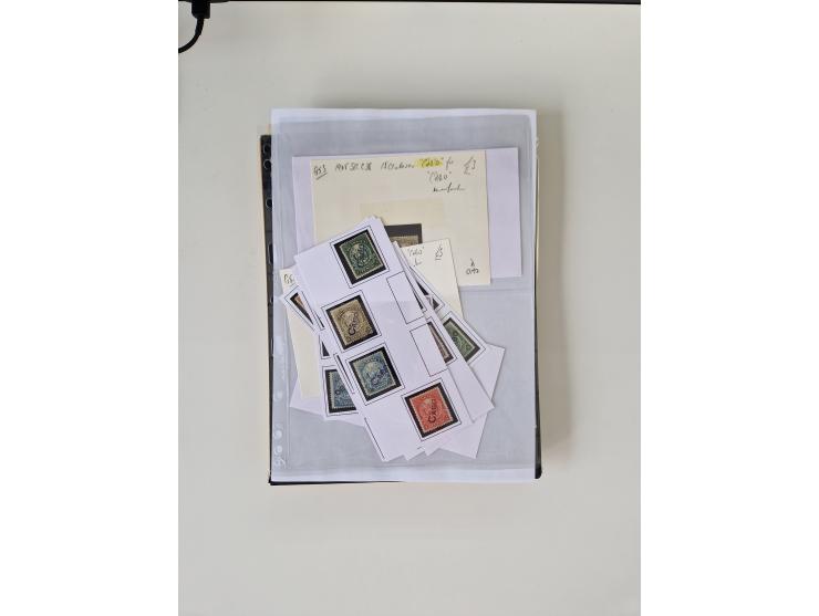 1890/1919, extensive mint never hinged/unused and used collection, incl. Officials and Telegraphs, many interesting items and