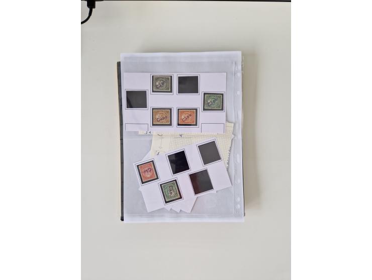 1890/1919, extensive mint never hinged/unused and used collection, incl. Officials and Telegraphs, many interesting items and