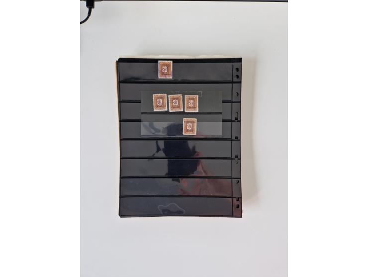 1890/1919, extensive mint never hinged/unused and used collection, incl. Officials and Telegraphs, many interesting items and