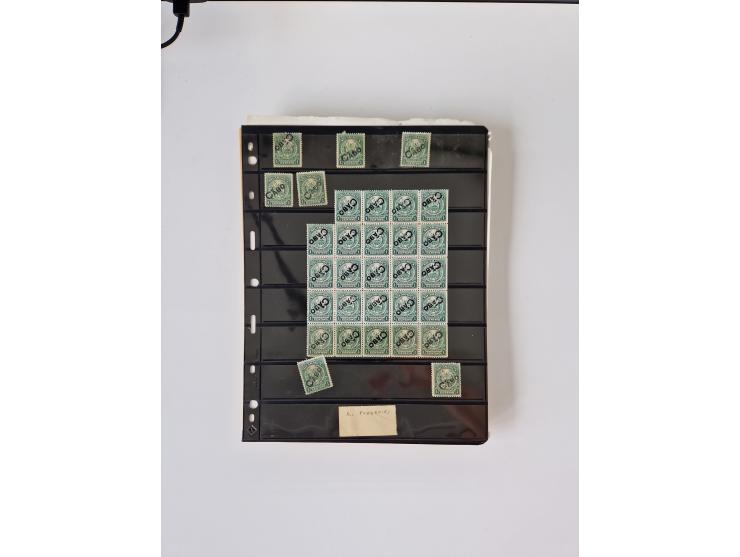 1890/1919, extensive mint never hinged/unused and used collection, incl. Officials and Telegraphs, many interesting items and