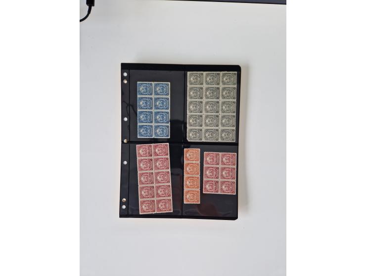 1890/1919, extensive mint never hinged/unused and used collection, incl. Officials and Telegraphs, many interesting items and