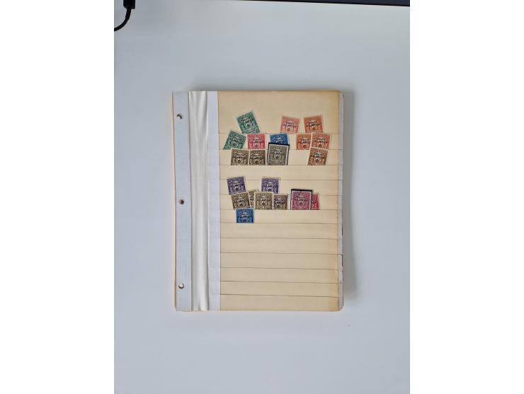 1890/1919, extensive mint never hinged/unused and used collection, incl. Officials and Telegraphs, many interesting items and