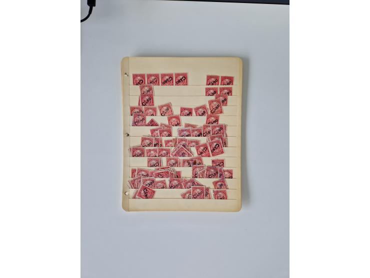 1890/1919, extensive mint never hinged/unused and used collection, incl. Officials and Telegraphs, many interesting items and