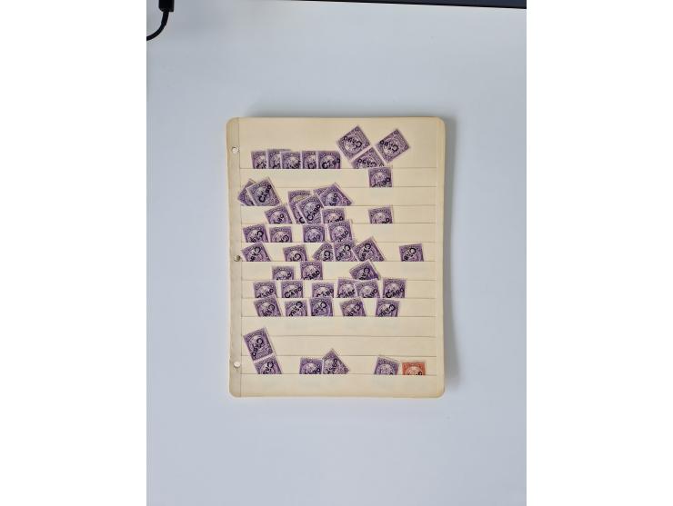 1890/1919, extensive mint never hinged/unused and used collection, incl. Officials and Telegraphs, many interesting items and