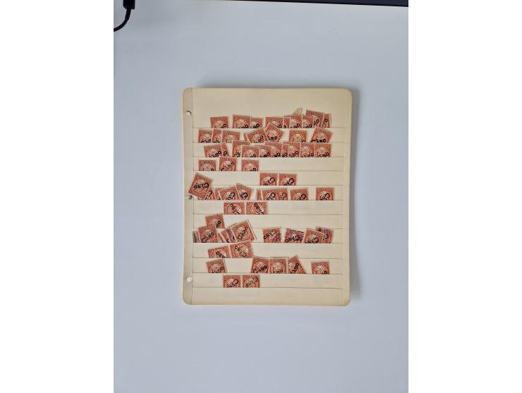 1890/1919, extensive mint never hinged/unused and used collection, incl. Officials and Telegraphs, many interesting items and