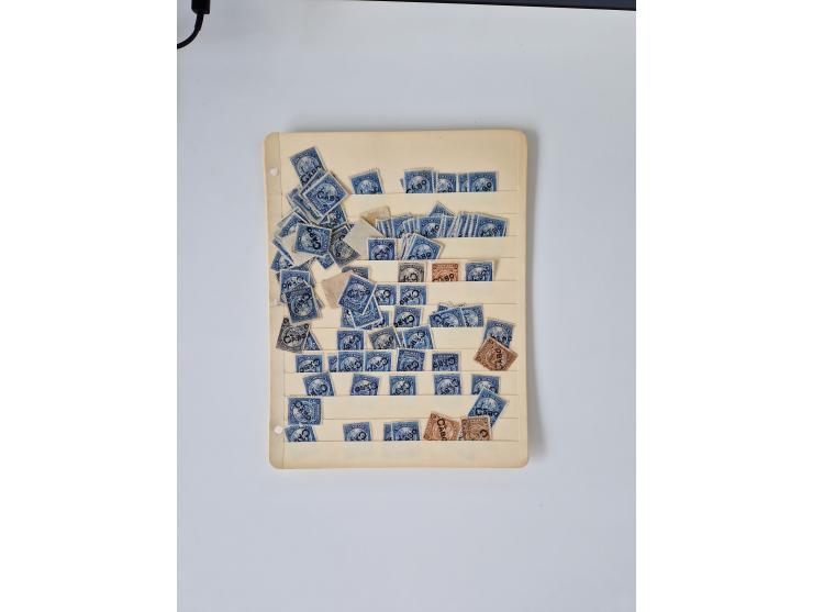 1890/1919, extensive mint never hinged/unused and used collection, incl. Officials and Telegraphs, many interesting items and