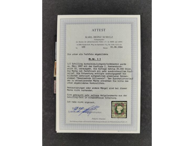 1850/68, kleine gestempelte Partie Nr. 1, teils in Einheiten oder auf Briefstücken, dabei Baden 1b im Paar, Preußen 1 im Rand