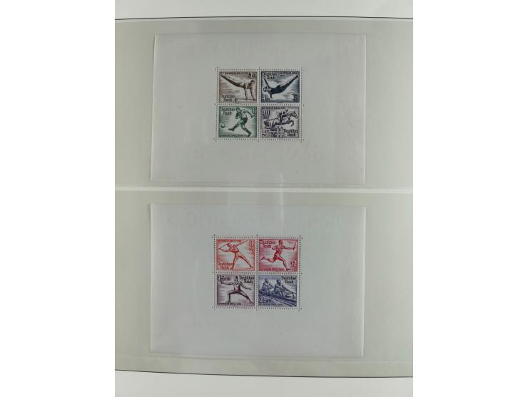 1930/37, ungebrauchte und postfrische Sammlung der Block-Ausgaben, bis auf Block 2 komplett, dabei Bl. 1 (im Rand mit Falzspu