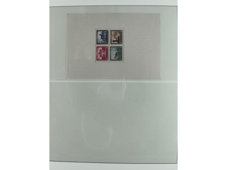 1930/37, ungebrauchte und postfrische Sammlung der Block-Ausgaben, bis auf Block 2 komplett, dabei Bl. 1 (im Rand mit Falzspu