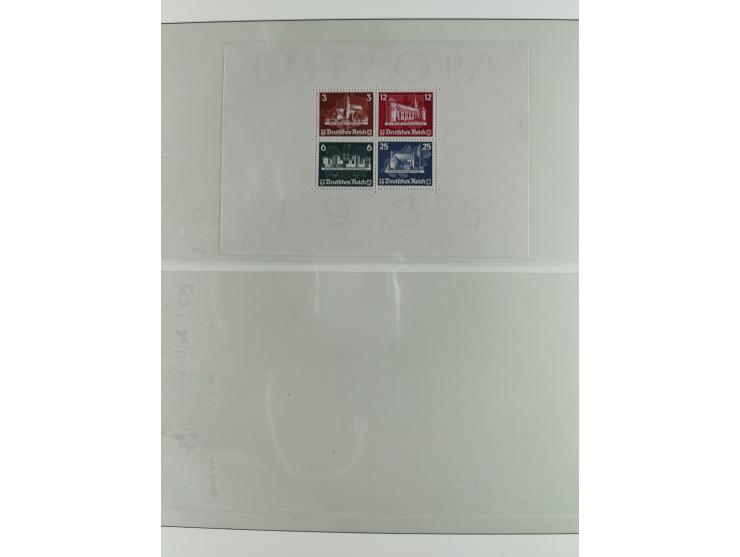 1930/37, ungebrauchte und postfrische Sammlung der Block-Ausgaben, bis auf Block 2 komplett, dabei Bl. 1 (im Rand mit Falzspu