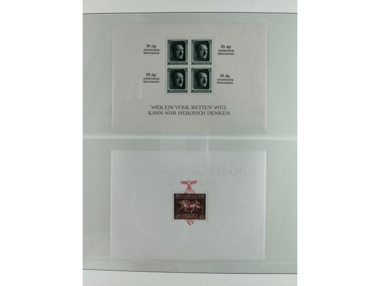 1930/37, ungebrauchte und postfrische Sammlung der Block-Ausgaben, bis auf Block 2 komplett, dabei Bl. 1 (im Rand mit Falzspu