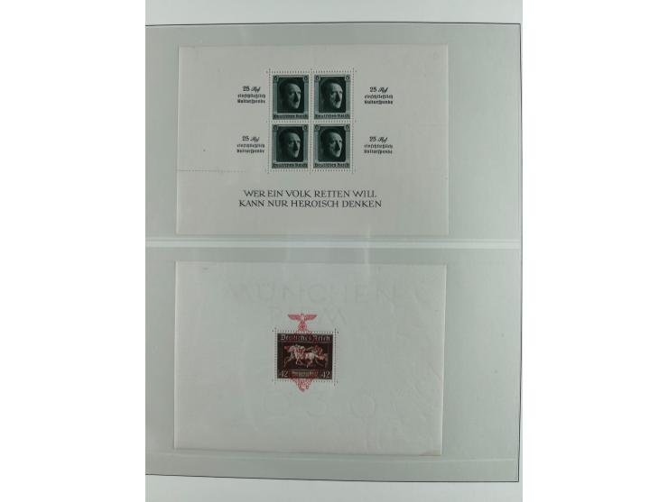 1930/37, ungebrauchte und postfrische Sammlung der Block-Ausgaben, bis auf Block 2 komplett, dabei Bl. 1 (im Rand mit Falzspu