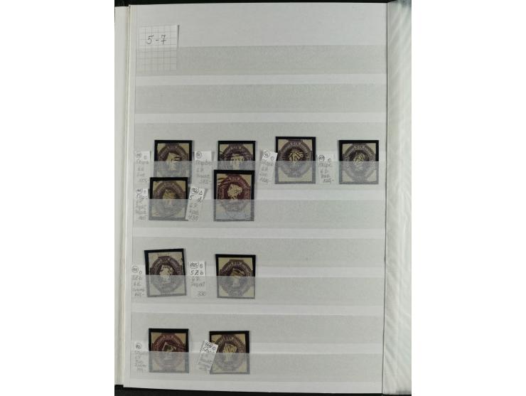 1840/1970, valuable, mostly used selection with emphasis on classic issues, starting with Penny Black, furthermore Mi.-Nr. 2 