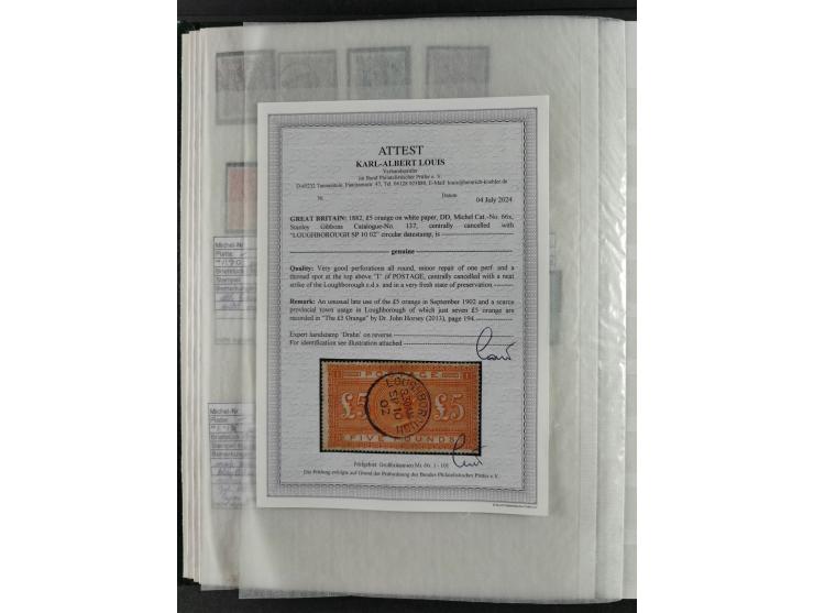 1840/1970, valuable, mostly used selection with emphasis on classic issues, starting with Penny Black, furthermore Mi.-Nr. 2 