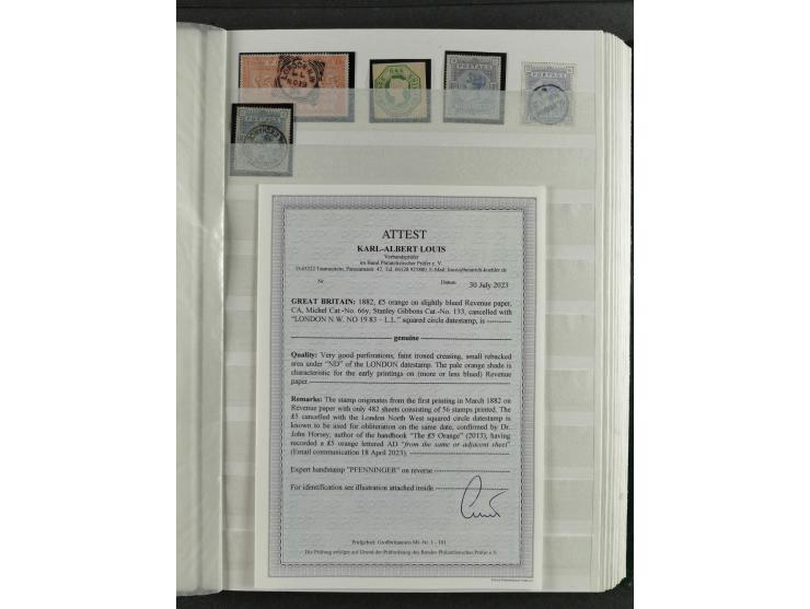 1840/1970, valuable, mostly used selection with emphasis on classic issues, starting with Penny Black, furthermore Mi.-Nr. 2 