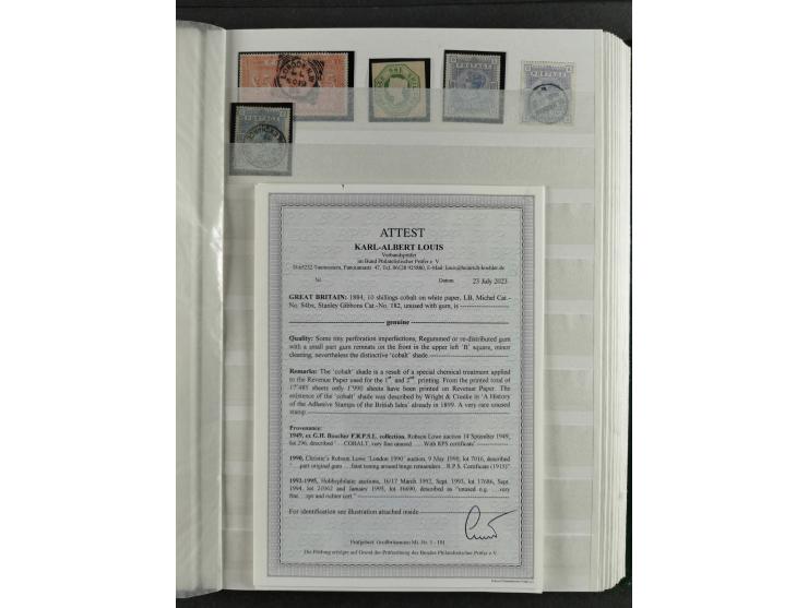 1840/1970, valuable, mostly used selection with emphasis on classic issues, starting with Penny Black, furthermore Mi.-Nr. 2 