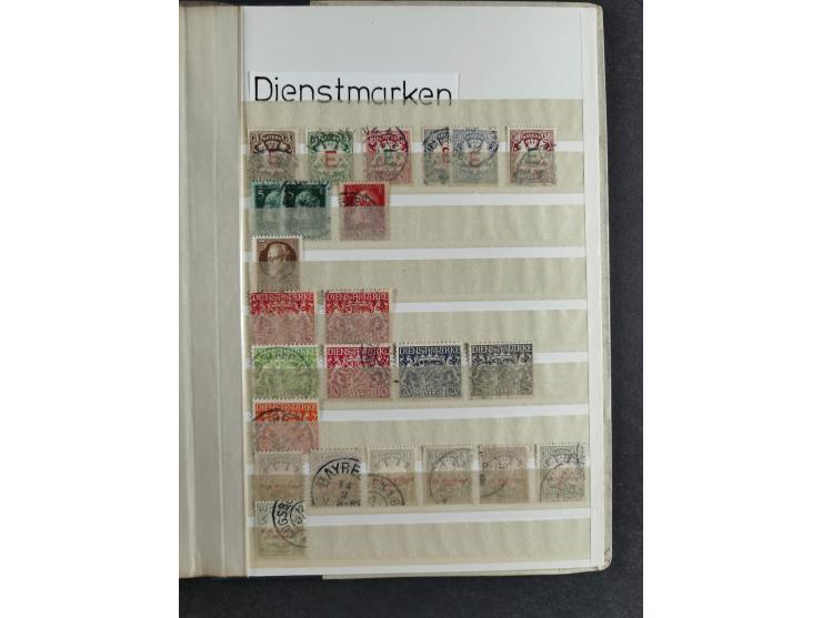 Baden bis Preußen, interessante gestempelte Partie, dabei Bayern bessere Luitpold Werte sowie Sachsen Mi.-Nr. 1a gestempelt m