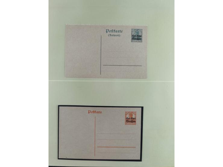 1914/18, postfrische und ungebrauchte Sammlung, dabei viele Farben und Aufdruckvariante wie z.B. Belgien Mi.-Nr. 16bII, 24IB,