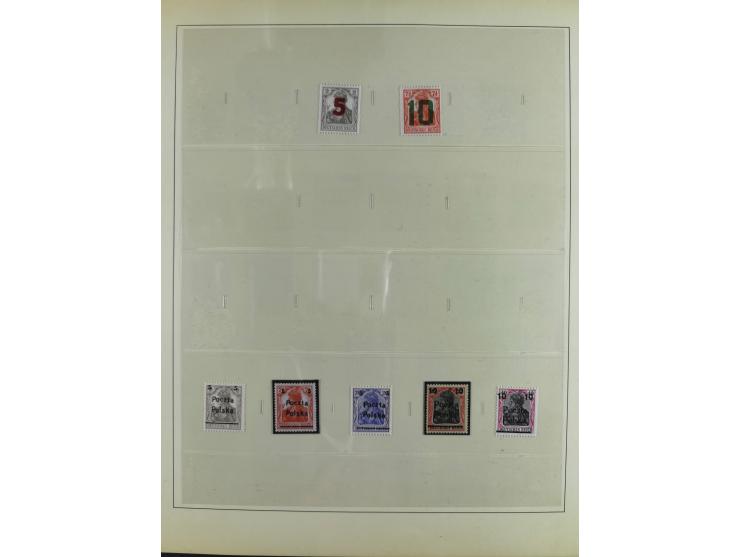 1914/18, postfrische und ungebrauchte Sammlung, dabei viele Farben und Aufdruckvariante wie z.B. Belgien Mi.-Nr. 16bII, 24IB,