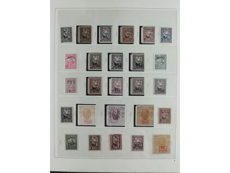 1914/18, postfrische und ungebrauchte Sammlung, dabei viele Farben und Aufdruckvariante wie z.B. Belgien Mi.-Nr. 16bII, 24IB,