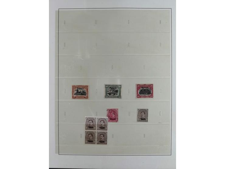 1914/18, postfrische und ungebrauchte Sammlung, dabei viele Farben und Aufdruckvariante wie z.B. Belgien Mi.-Nr. 16bII, 24IB,