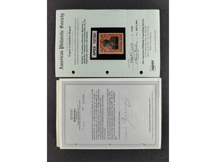 1914/18, postfrische und ungebrauchte Sammlung, dabei viele Farben und Aufdruckvariante wie z.B. Belgien Mi.-Nr. 16bII, 24IB,