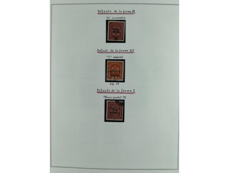 1919, The Krakau Overprints, superb unused and used collection, incl. Postage Dues, highly specialized with plates flaws, var
