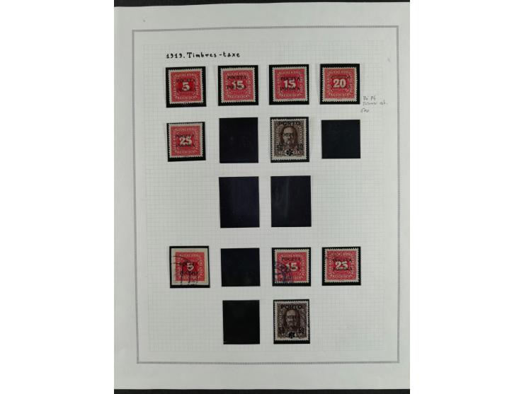 1919, The Krakau Overprints, superb unused and used collection, incl. Postage Dues, highly specialized with plates flaws, var