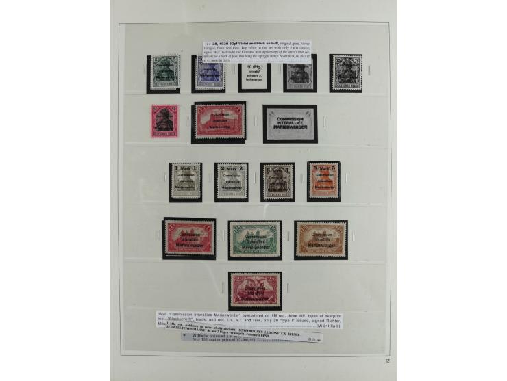 1872, ⅓ Groschen dunkelgrün, farbfrisch, sehr gut geprägt und gut gezähnt, ungebraucht mit Originalgummierung mit Braunpunkt,