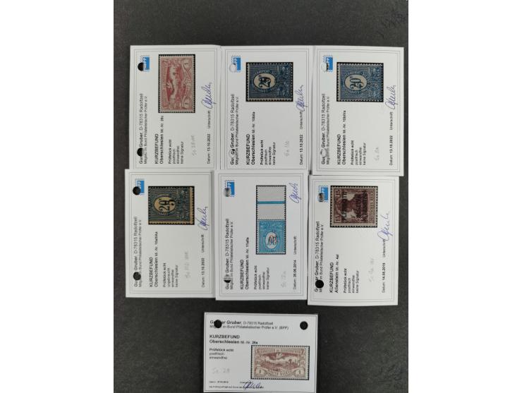 1872, ⅓ Groschen dunkelgrün, farbfrisch, sehr gut geprägt und gut gezähnt, ungebraucht mit Originalgummierung mit Braunpunkt,