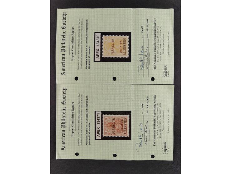 1872, ⅓ Groschen dunkelgrün, farbfrisch, sehr gut geprägt und gut gezähnt, ungebraucht mit Originalgummierung mit Braunpunkt,