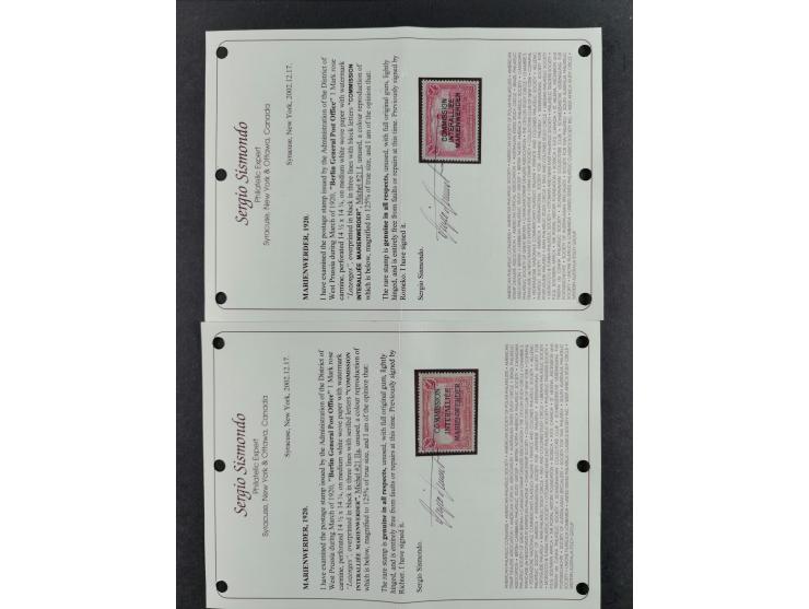 1872, ⅓ Groschen dunkelgrün, farbfrisch, sehr gut geprägt und gut gezähnt, ungebraucht mit Originalgummierung mit Braunpunkt,