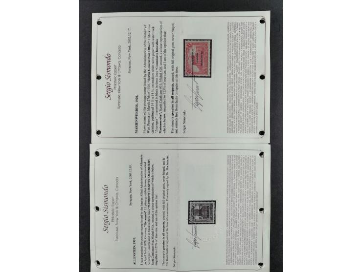 1872, ⅓ Groschen dunkelgrün, farbfrisch, sehr gut geprägt und gut gezähnt, ungebraucht mit Originalgummierung mit Braunpunkt,