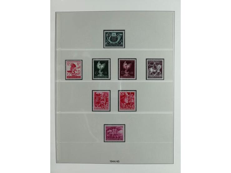 1933/45, vorwiegend postfrische und über weite Strecken komplette Sammlung mit u.a. Stände einheitlich mit Oberrand, Block 3 