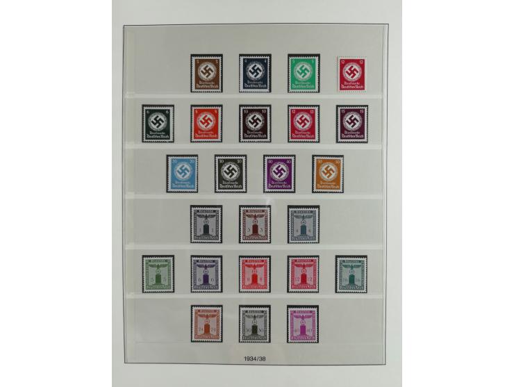1933/45, vorwiegend postfrische und über weite Strecken komplette Sammlung mit u.a. Stände einheitlich mit Oberrand, Block 3 