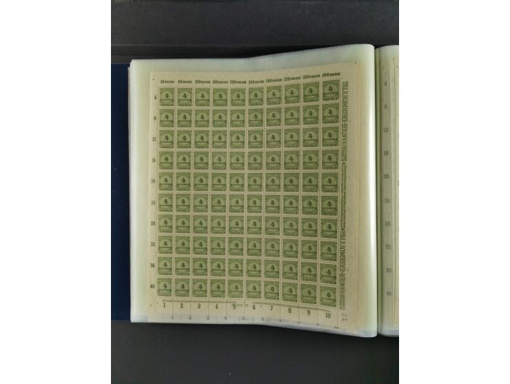 1923, Freimarken “Korbdeckelmuster”, 500´000 bis 50 Mrd. M., mehrheitlich postfrischer und etwas ungebrauchter Bestand von üb