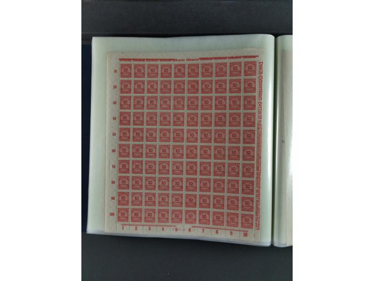 1923, Freimarken “Korbdeckelmuster”, 500´000 bis 50 Mrd. M., mehrheitlich postfrischer und etwas ungebrauchter Bestand von üb