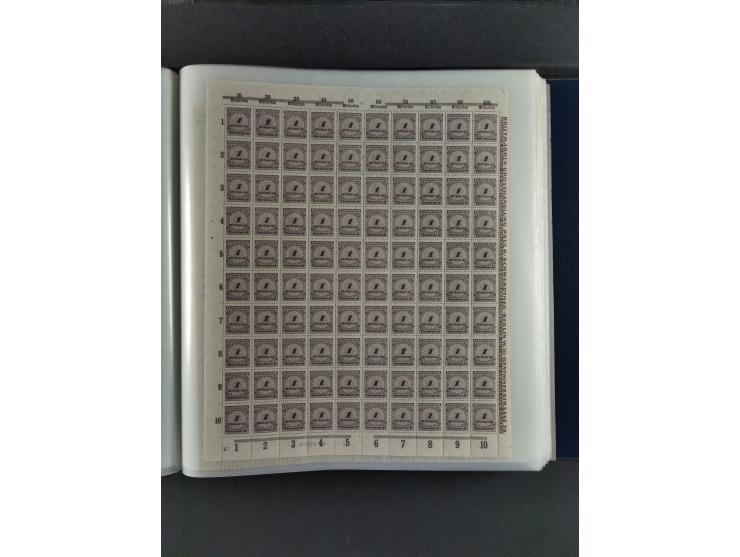 1923, Freimarken “Korbdeckelmuster”, 500´000 bis 50 Mrd. M., mehrheitlich postfrischer und etwas ungebrauchter Bestand von üb