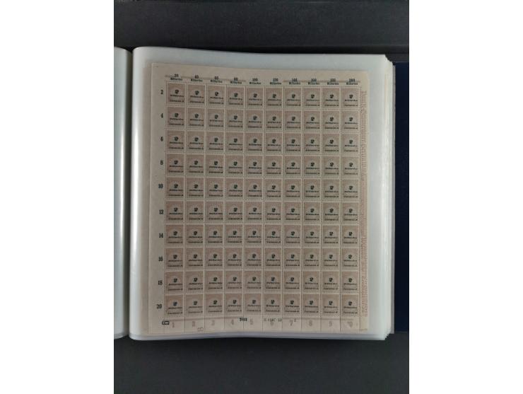 1923, Freimarken “Korbdeckelmuster”, 500´000 bis 50 Mrd. M., mehrheitlich postfrischer und etwas ungebrauchter Bestand von üb