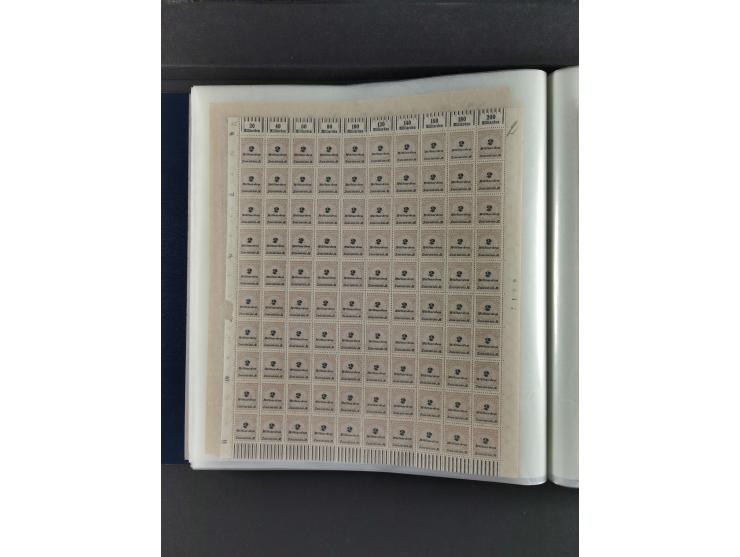 1923, Freimarken “Korbdeckelmuster”, 500´000 bis 50 Mrd. M., mehrheitlich postfrischer und etwas ungebrauchter Bestand von üb